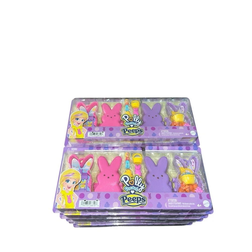 Polly Pocket Peeps Playset Lot Of 10 Sets Bunny Compacts Easter Toy Mattel